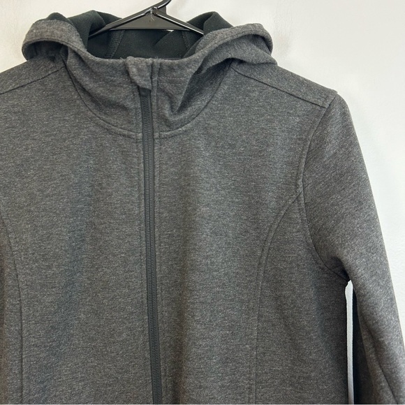 Lands End SoftShell Hooded Grey Jacket Size XS - Picture 4 of 12
